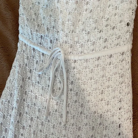 Lilly Pulitzer White Crochet Strapless Dress - Picture 4 of 6